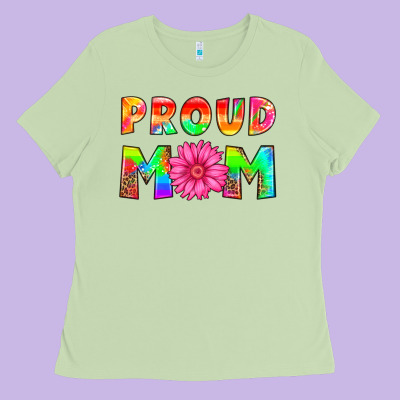 Proud Mom Ladies Tee Designed By Hra Design Shop