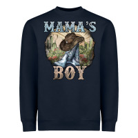 Navy mamas boy western cowboy boots cactus Heavyweight Sweatshirt - NancyCooperArtShop