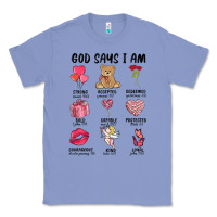 Colony Blue god says i am valentine's day Classic Tee - MaliasSmallBusiness