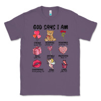 Lavender god says i am valentine's day Classic Tee - MaliasSmallBusiness