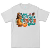 Dove Grey my blood type is pumpkin spice Premium Tee - AdoDesignShop