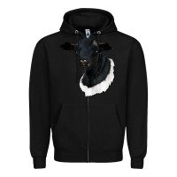 Black dorper sheep Zipper Hoodie - RanaPortraitStore