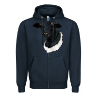 Navy dorper sheep Zipper Hoodie - RanaPortraitStore