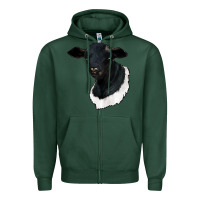 Sports Green dorper sheep Zipper Hoodie - RanaPortraitStore