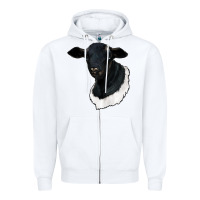 White dorper sheep Zipper Hoodie - RanaPortraitStore