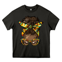 Asphalt afro bun Heavy Core Tee - HRA Design Shop