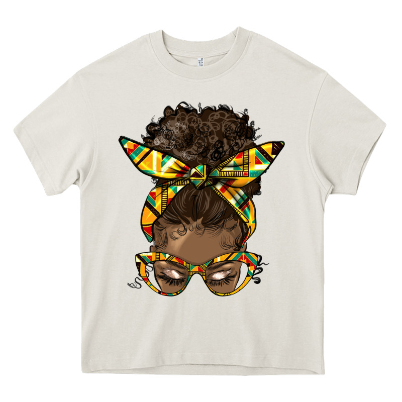 Afro Bun Heavy Core Tee by HRA Design Shop | Teevron