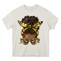 Cream afro bun Heavy Core Tee - HRA Design Shop