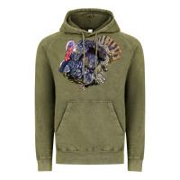 Vintage Olive Bronze Turkey Vintage Hoodie - LillyAllenDesigns