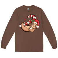 Chestnut cute christmas sloth Long Sleeve Tee - MaliasSmallBusiness