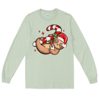 Matcha cute christmas sloth Long Sleeve Tee - MaliasSmallBusiness