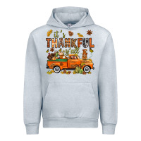 Heather Grey it's thankful y'all with truck bbs Urban Hoodie - BundleAndBundleShop