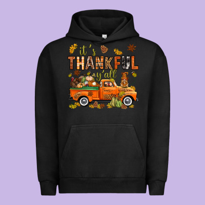 It's Thankful Y'all With Truck Bbs Urban Hoodie Designed By Bundleandbundleshop