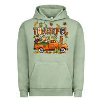 Pigment Oil Green it's thankful y'all with truck bbs Urban Hoodie - BundleAndBundleShop