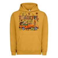 Pigment Peanut Butter it's thankful y'all with truck bbs Urban Hoodie - BundleAndBundleShop