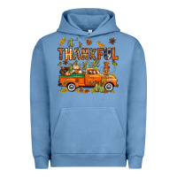 Pigment Pebble Blue it's thankful y'all with truck bbs Urban Hoodie - BundleAndBundleShop