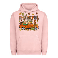 Pigment Salmon it's thankful y'all with truck bbs Urban Hoodie - BundleAndBundleShop