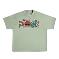 Oil Green mama cow Urban Heavy Tee - MaliasSmallBusiness