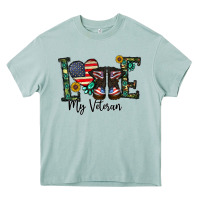 Arona love my veteran Heavy Core Tee - CowhideDigitalArt
