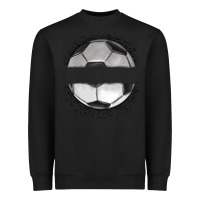 Black custom soccer Heavyweight Sweatshirt - MaliasSmallBusiness