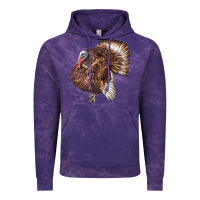 Cloud Purple Bourbon Red Turkey Vintage Hoodie - LillyAllenDesigns