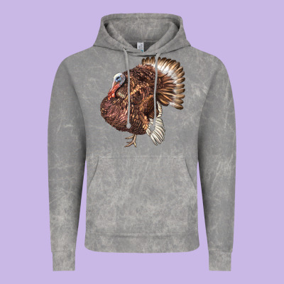 Bourbon Red Turkey Vintage Hoodie Designed By Lillyallendesigns