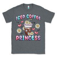 Charcoal Heather iced coffee princess Classic Tee - MaliasSmallBusiness
