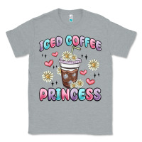 Heather Grey iced coffee princess Classic Tee - MaliasSmallBusiness
