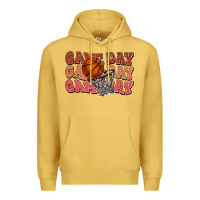 Antique Gold game day game day game day basketball Premium Hoodie - HowdyJamesFarm
