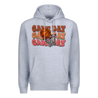 Heather Grey game day game day game day basketball Premium Hoodie - HowdyJamesFarm