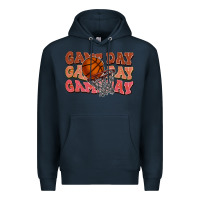 Navy game day game day game day basketball Premium Hoodie - HowdyJamesFarm
