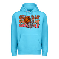 Ocean Blue game day game day game day basketball Premium Hoodie - HowdyJamesFarm
