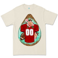 Bone american football and western roses teardrop Premium Tee - BundleAndBundleShop