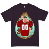 Plum american football and western roses teardrop Premium Tee - BundleAndBundleShop