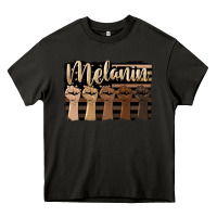 Asphalt melanin american flag Heavy Core Tee - HRA Design Shop