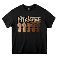 Black melanin american flag Heavy Core Tee - HRA Design Shop