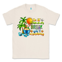 Natural Is It Summer Break Classic Tee - CowhideDigitalArt
