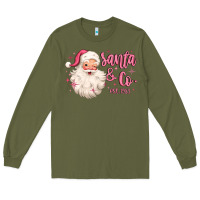 Army Green santa and co Long Sleeve Tee - MaliasSmallBusiness