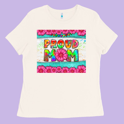 Proud Mom Ladies Tee Designed By Hra Design Shop