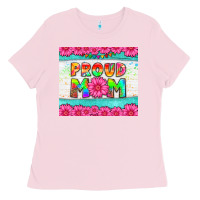 Bubblegum Pink proud mom Ladies Tee - HRA Design Shop