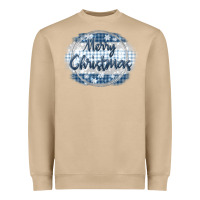 Mushroom merry christmas blue Heavyweight Sweatshirt - MaliasSmallBusiness