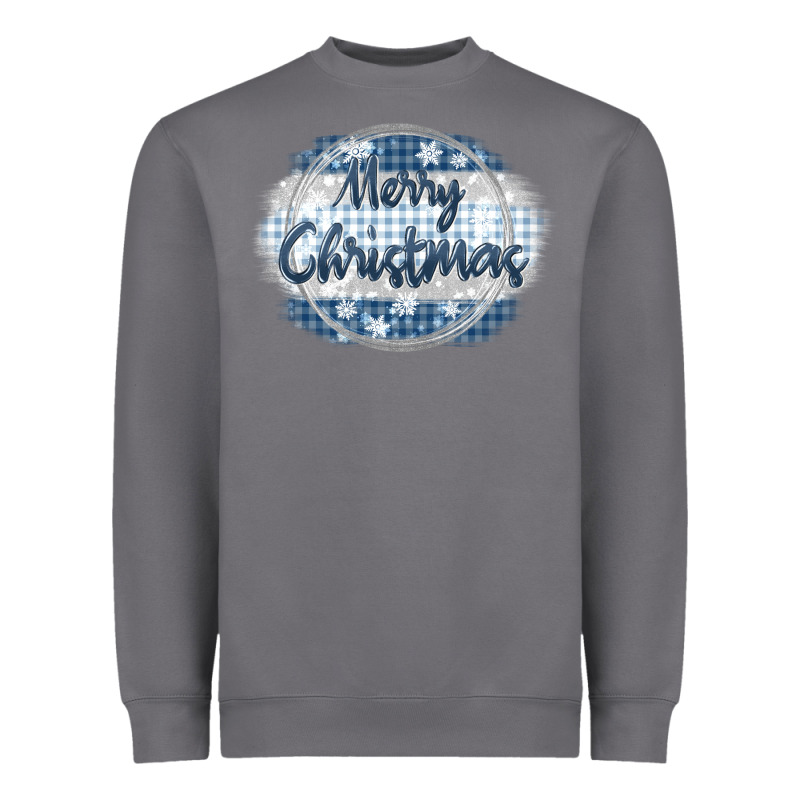 Merry Christmas Blue Heavyweight Sweatshirt by MaliasSmallBusiness | Teevron