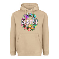 Mushroom Easter with eggs and daisy Easter Day Heavyweight Hoodie - HowdyJamesFarm