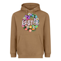 Toasted Coconut Easter with eggs and daisy Easter Day Heavyweight Hoodie - HowdyJamesFarm