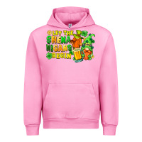 Fuchsia Pink Let the shenanigans begin St. Patrick's Day Urban Hoodie - FaDigitalArtStudio