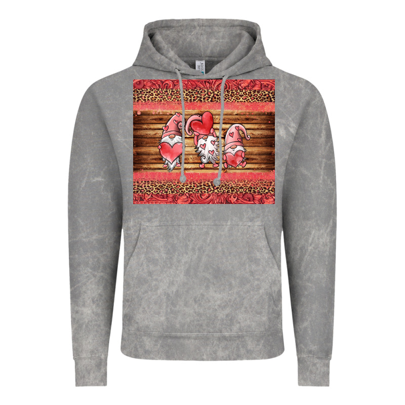 Valentines Day Gnomes Leopard Vintage Hoodie by Jasminsmagicworld | Teevron