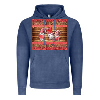 Vintage Denim valentines day gnomes leopard Vintage Hoodie - Jasminsmagicworld