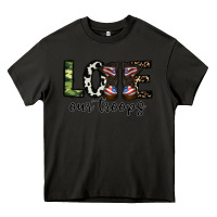 Asphalt love our troops Heavy Core Tee - CowhideDigitalArt