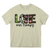 Mossy love our troops Heavy Core Tee - CowhideDigitalArt
