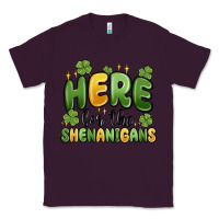 Plum here for the shenanigans Classic Tee - MaliasSmallBusiness